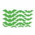 16pcs Halloween Bats Wall Stickers Reusable 3D PVC Scary Bats Window Decal For Home Indoor Window Glass Door Wall Decor luminous