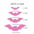 16pcs Halloween Bats Wall Stickers Reusable 3D PVC Scary Bats Window Decal For Home Indoor Window Glass Door Wall Decor luminous