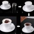 16pcs set DIY Decorating Cake Cappuccino FoamTool Thicken Coffee Latte Art Stencils Mold White