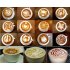 16pcs set DIY Decorating Cake Cappuccino FoamTool Thicken Coffee Latte Art Stencils Mold White