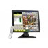 17 Inch LCD Touch Screen monitor for PC or POS System with 1280x1024 Resolution  VGA  HDMI and TV in