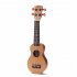 17 Inch Redwood Mini Pocket Guitar Ukulele Music Instrument Toy with Pouch Wood color