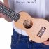 17 Inch Redwood Mini Pocket Guitar Ukulele Music Instrument Toy with Pouch Wood color