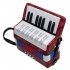 17 Key Professional Mini Accordion Educational Musical Instrument for Both Kids Adult  red