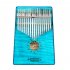 17 Key Wooden Thumb Piano Kalimba in C Music Instrument Toy Gift Portable black