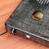 17 Key Wooden Thumb Piano Kalimba with EQ Tiger Pattern Maple Music Instrument Toy Gift black