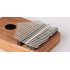 17 Keys Kalimba Keyboard Manganese Steel Kalimba Key Chrome Music Instrument 17 keys engraved with notes on the front