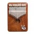 17 Keys Kalimba Mbira African Mahogany Finger Thumb Piano Wooden Keyboard Percussion Musical Instrument Gift Wood color