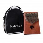 17 Keys Kalimba Mbira Calimba African Thumb Piano Finger Percussion Mahogany