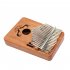 17 Keys Kalimba Portable Thumb Piano Mahogany with Padded Bag Tuner Hammer Musical Instruments Wood color