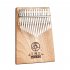 17 Keys Kalimba Thumb Piano Mahogany Wooden in C Music Instrument Toy Gift Wood color