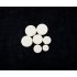 17 Pcs White Clarinet Leather Pads Set Woodwind Musical Instruments Parts white