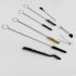 17 Pcs set Spray  Handle  Pipe  Cleaning  Brush  Kit Auto Parts Cleaning Kit For Airbrush Spray Tip Air Cap Silver