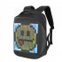 17 inch Pro Creative Led  Display  Backpack Outdoor Mobile Advertising Personality Customization Waterproof Backpack Lake Blue