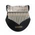 17 key Acrylic Kalimba Fox shape Thumb Piano with Tuning Hammer black