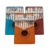 17 keys Mahogany Kalimba Finger Thumb Piano Mbira Garland Style Thumb Piano Wood color