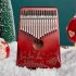 17 tone Kalimba Mahogany Core Christmas Thumb Piano with Tuning Hammer Zani bright