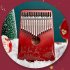 17 tone Kalimba Mahogany Core Christmas Thumb Piano with Tuning Hammer Zani bright