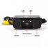 170 Degree 3 IN 1 Video Parking Sensor Car Reverse Backup Rear View Camera black