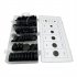 170pcs Rubber Plug Hole Grommet Kit Single sided Retainer Protective Coil Gasket Retaining Ring Parts as shown in the picture