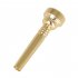 17C  Musical Trumpet Mouthpiece Accessories Tone Brass Instrument Professional Mini Portable Bugle Mouth Golden