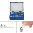 17Pcs Digital Scale Calibration Weight 10mg 100g Stainless Steel Jewelry Scale Calibration Weight Set Tweezer Weighting Tools Box Packing  17 weights   set