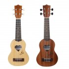 17inch Couple Ukulele Mini Guitar Sapele Spruce Instrument+Cotton Bags for Ukelele Loveres Musical Instruments Set Couple models