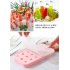 18 Grids Ice Cream Mold Silica Gel Ice Box Kitchen Bar Homemade Ice Hockey Ball Moulds 24mm water drop white   dropper