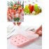 18 Grids Ice Cream Mold Silica Gel Ice Box Kitchen Bar Homemade Ice Hockey Ball Moulds 17mm water drop green   dropper
