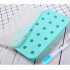 18 Grids Ice Cream Mold Silica Gel Ice Box Kitchen Bar Homemade Ice Hockey Ball Moulds 24mm water drop cyan   dropper