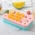 18 Grids Ice Cream Mold Silica Gel Ice Box Kitchen Bar Homemade Ice Hockey Ball Moulds 24mm waterdrop pink   dropper