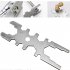 18 in 1 Faucet Wrench Stainless Steel Kitchen Tap Spool Nut Gland Maintenance Tool Silver