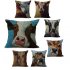 18 inch Cow Print Pillowcase Cotton Linen Pillow Case Home Bedding Sofa Decorative Cushion Cover