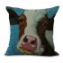 18 inch Cow Print Pillowcase Cotton Linen Pillow Case Home Bedding Sofa Decorative Cushion Cover
