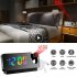 180 degree Rotation Led Digital Projection Alarm Clock Mute Electronic Clock Ceiling Projector for Nightstand Ipl Black