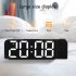 180 degree Rotation Projection Alarm Clock 12 24h Led Digital Clock Usb Rechargeable Ceiling Projector black face white lamp