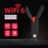 1800Mbps USB 3 0 WiFi 6 Adapter Dual Band 2 4GHz 5GHz Wireless Network Adapter Portable Network Adapter USB WiFi Black