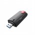 1800Mbps USB 3 0 WiFi 6 Adapter Dual Band 2 4GHz 5GHz Wireless Network Adapter Portable Network Adapter USB WiFi Black