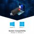 1800Mbps USB 3 0 WiFi 6 Adapter Dual Band 2 4GHz 5GHz Wireless Network Adapter Portable Network Adapter USB WiFi Black