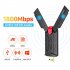 1800Mbps USB 3 0 WiFi 6 Adapter Dual Band 2 4GHz 5GHz Wireless Network Adapter Portable Network Adapter USB WiFi Black