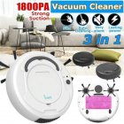 1800pa Multi-functional Intelligent  Sweeping  Robot Fully Automatic Rechargeable Vacuum Cleaner Machine Dry Wet Floor Sweeper Ivory