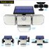 182led Solar Lights With Adjustable Head Ip65 Waterproof 3 Working Modes Wall Lamp Solar Lamp  182 Split type