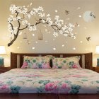 187x128cm Large Size Tree Wall Stickers Birds Flower Home Decor Wallpapers for Living Room Bedroom DIY Rooms Decoration 60 90cm  2