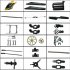 18PCS Set Remote Control Aircraft Parts Kit Vulnerable Accessories Package for WLtoys V912 18 accessories