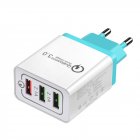 18W EU Plug USB Quick charge 3 0 5V 3A for Mobile Phone Fast Charger Charging for Phone green