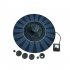 18cm 2W Solar Floating  Fountain  Pump For Outdoor Garden Pond Swimming Pool 18cm 2W
