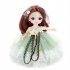 18cm Bjd Joint  Doll Cute Style Clothes Simulation Princess Dress Up Toy For Kids Purple