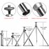 18cm Dimmable LED Square Light with Tripod Phone Fill Light Portable Clip on for Selfie Live Broadcast Girl Makes up black