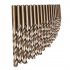 19 Pcs Twist Drill Bit Set  Drilling Tool Set  M35 Cobalt High Speed Steel HSS Co Drill Bit Kit  135 Degree Segmentation Point Tip  Wear Resistant Drill Bit Set