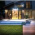 190 Leds Solar Light with 4 Working Modes Ip65 Waterproof Motion Sensor Wall Lamps